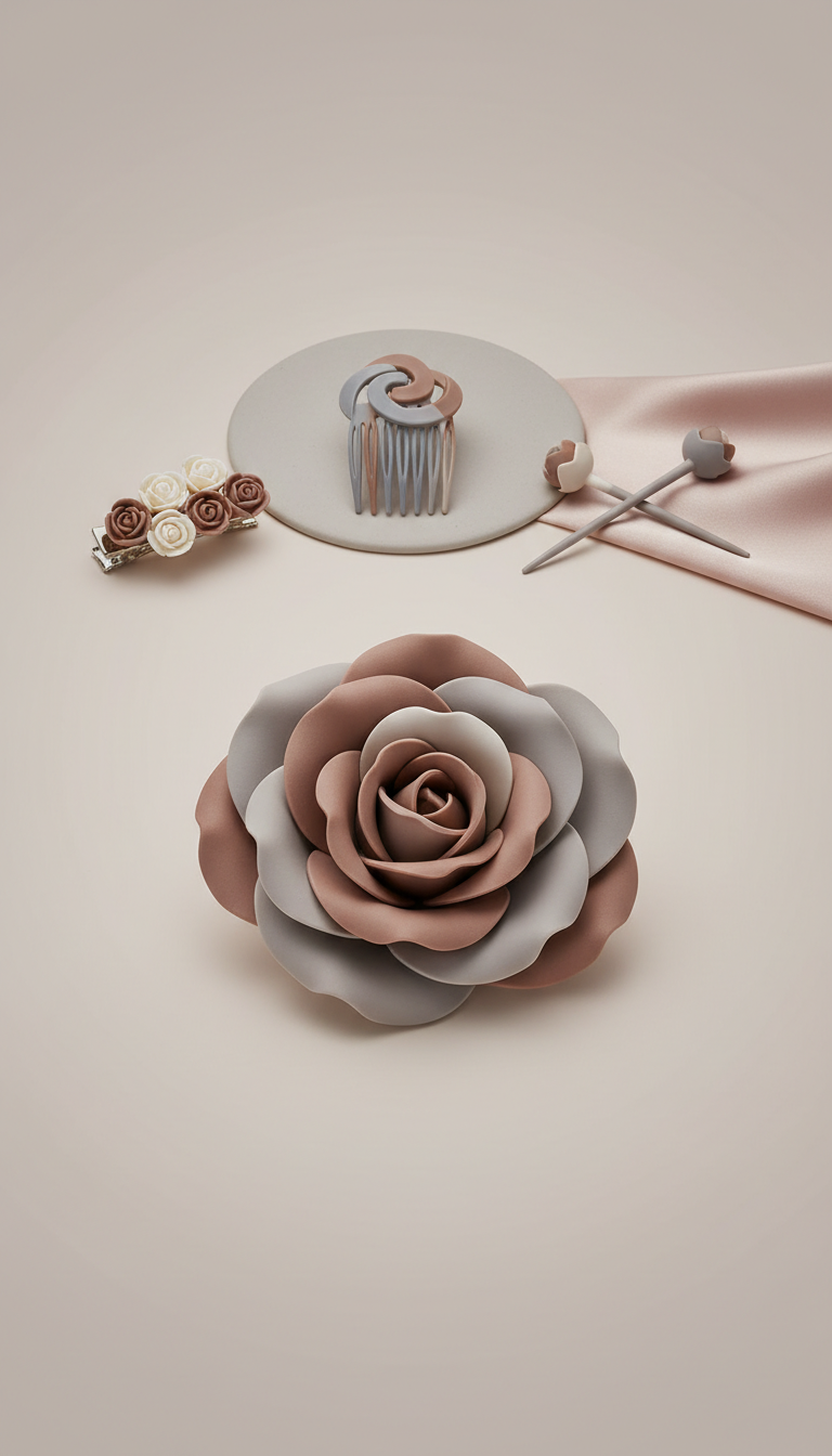 Rose Resin Statement Pin