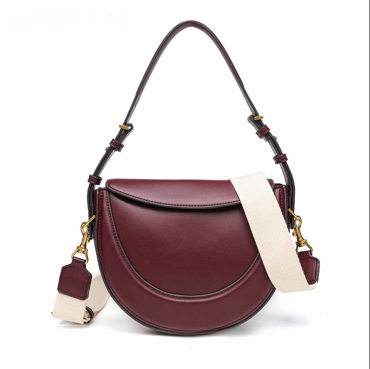 #248 Women's new one-shoulder messenger bag with advanced crescent bag
