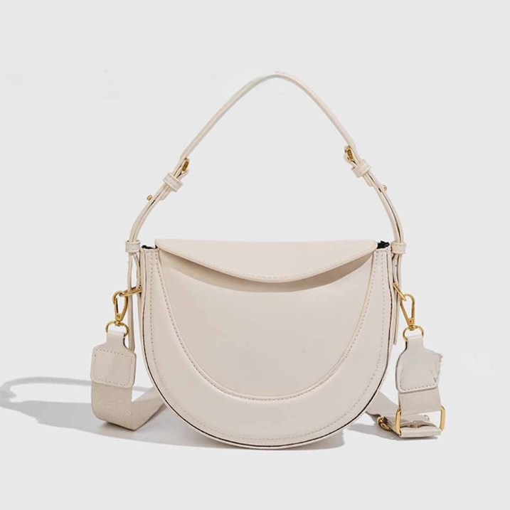 #248 Women's new one-shoulder messenger bag with advanced crescent bag