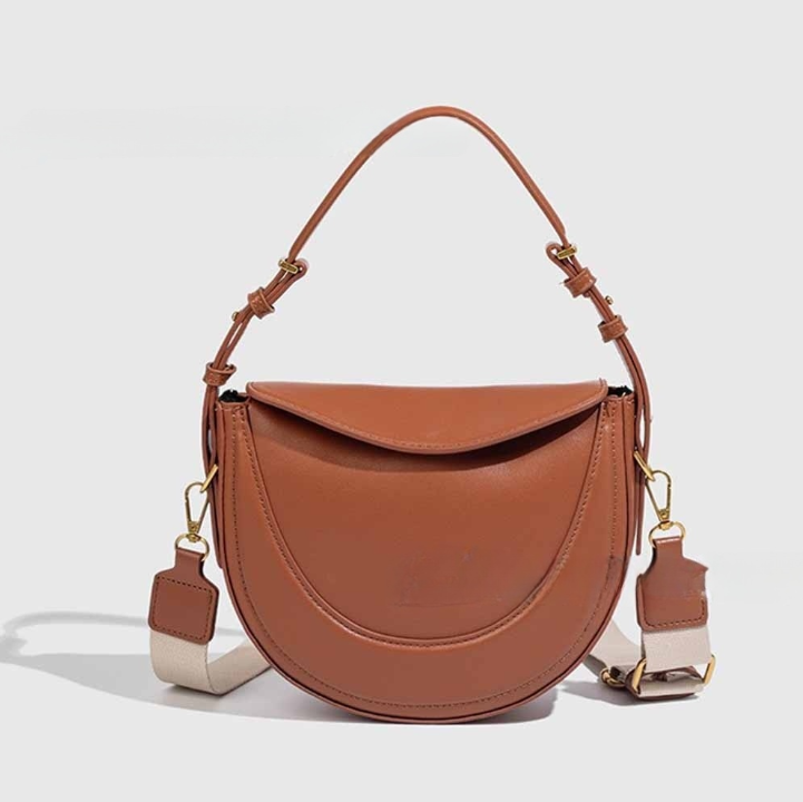 #248 Women's new one-shoulder messenger bag with advanced crescent bag