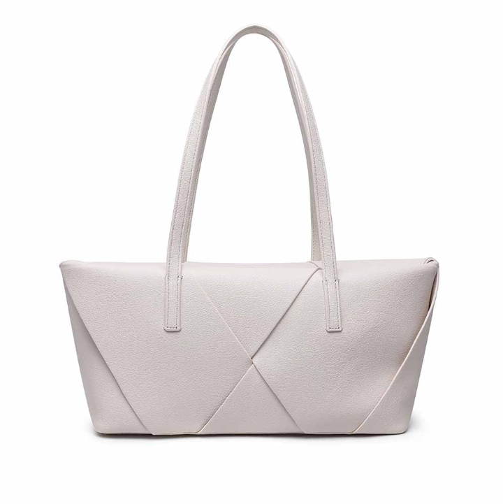 #129 Women's new stitching contrast shoulder bag large commuter handbag