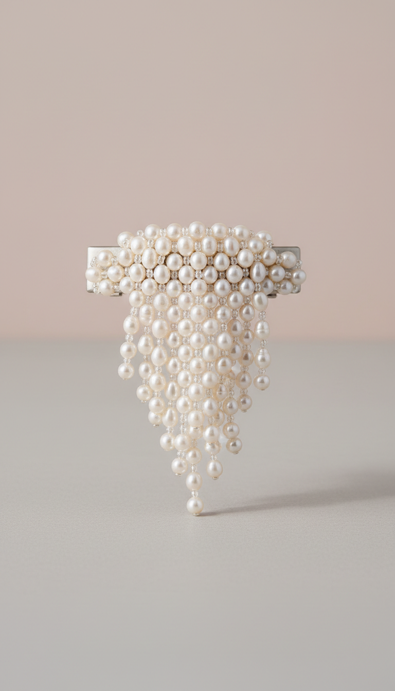 Pearl Cascade Hair Clip